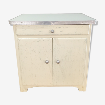 Small green grey vintage Cabinet