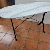 Bistro table with marble top
