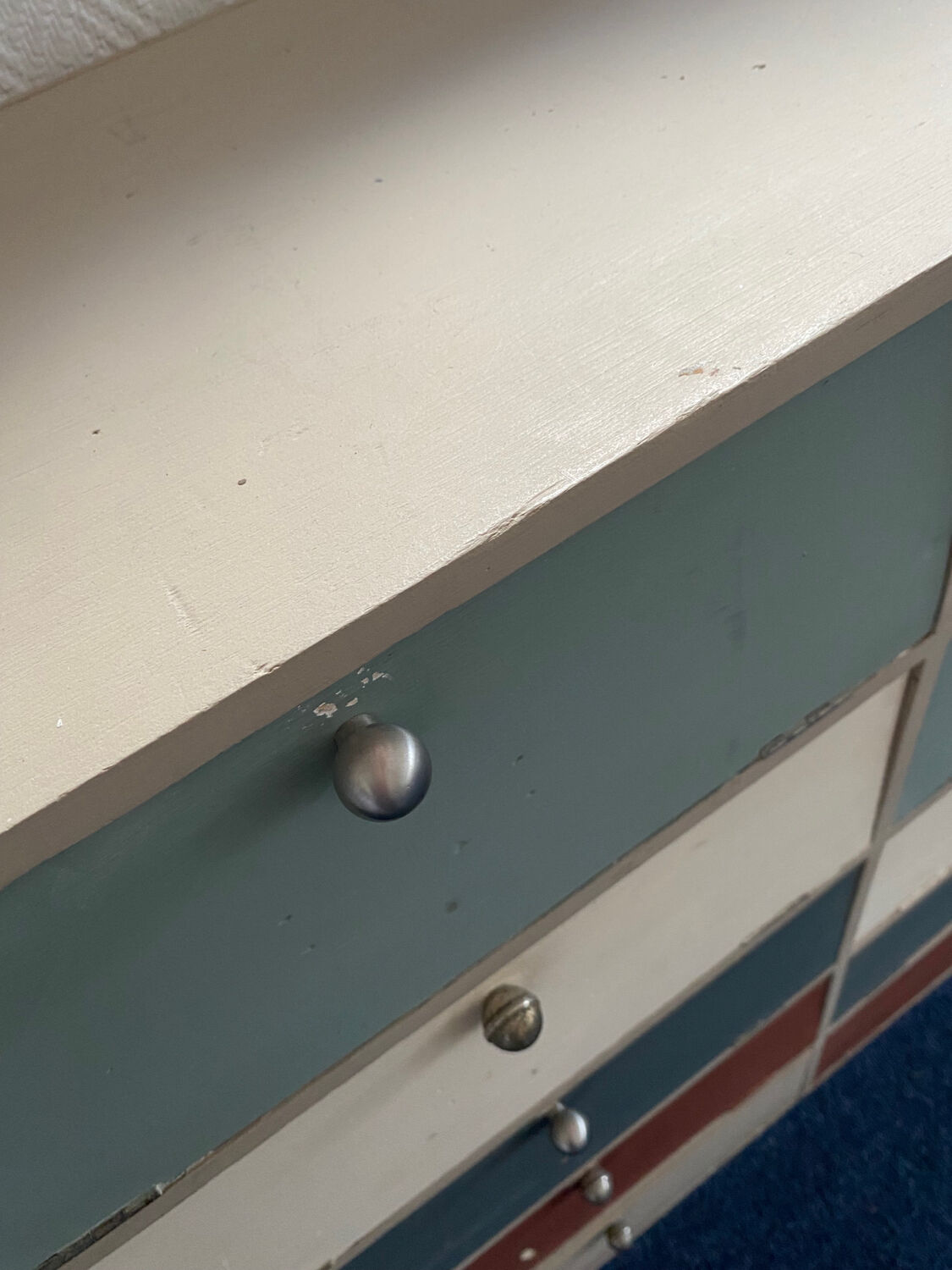 Meuble de métier en bois