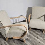Armchairs by Jindrich Halabala, 1940s, Set of 2