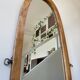 Miroir ovale en bois 118 x 42 cm
