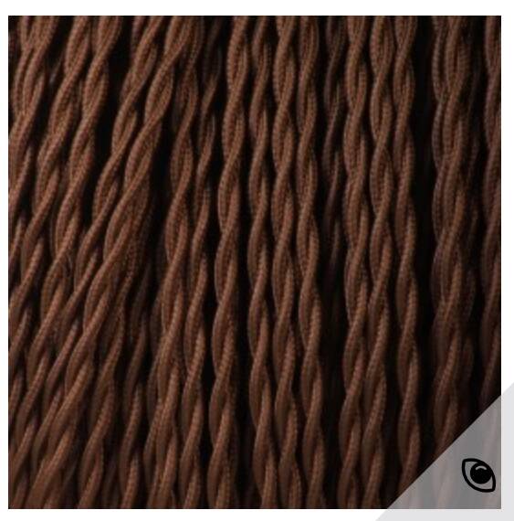 Terracotta lamp, 2M fabric cable, jute lampshade