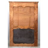 Louis XV era 1900 gilded laquered wood trumeau