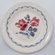 6 dessert plates Digoin Sarreguemines décor Cannes diameter 20.3 cm