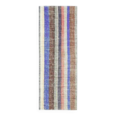 Tapis coureur kilim en laine et coton beige turc vintage noué à la main 87x237