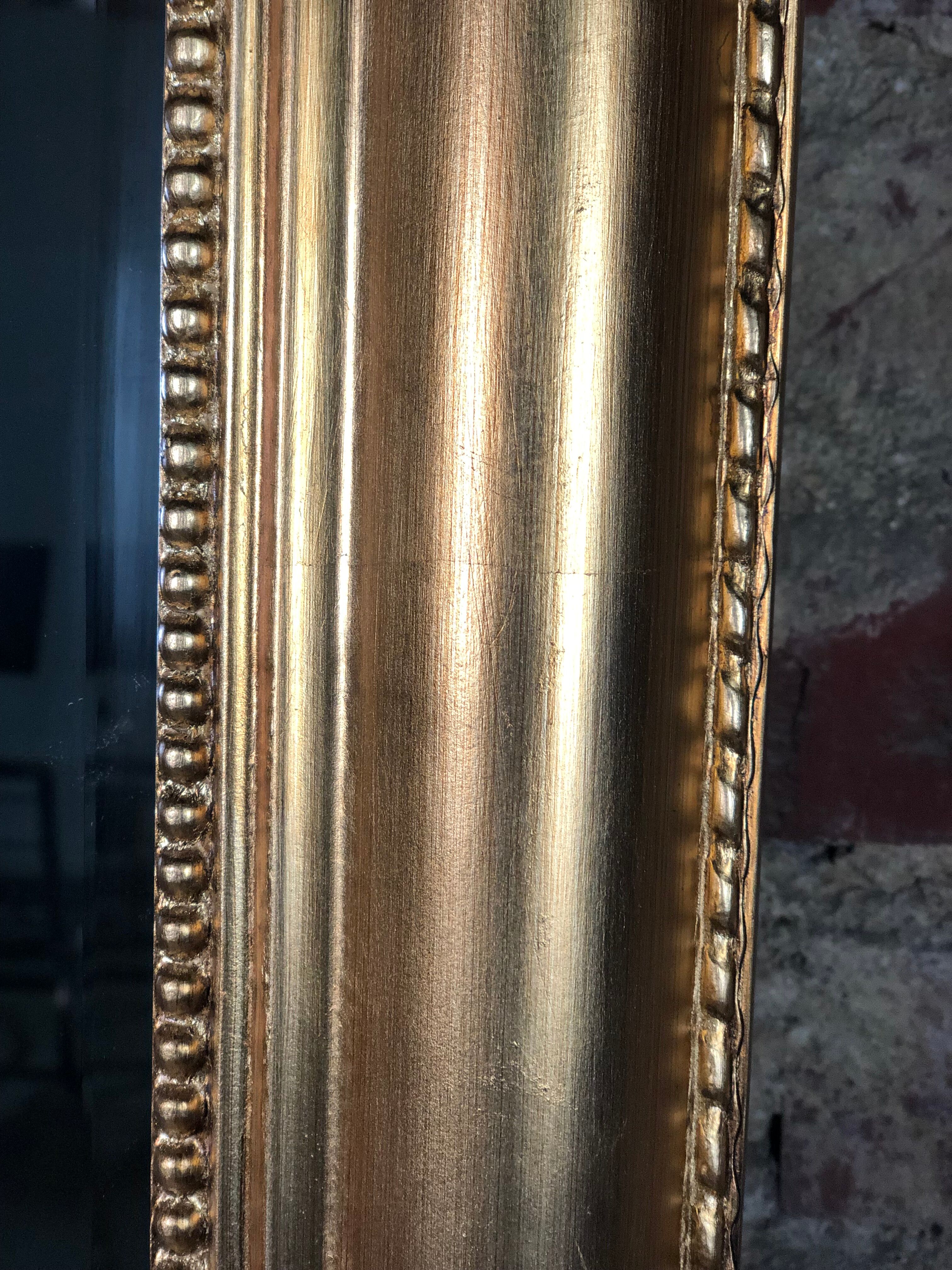Louis Philippe style mirror in gilded wood 160 x 100 cm