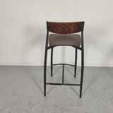 Lot 4 industrial bar stools 70s