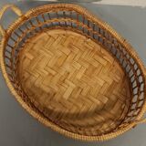 Rattan braided basket