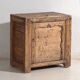 Low Shanxi cabinet in elm with carved door – China, circa 1930