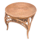 Vintage wicker coffee table