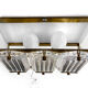 Brass and glass wall light/sconce by Wiktor Berndt for Flygsfors. Sweden 1960s