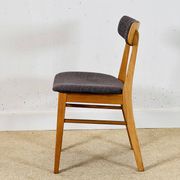 Ensemble de quatre chaises Farstrup danoises en chêne