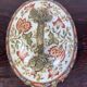Louis XV style enamelled ceramic and bronze pot 22x16cm