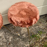 Pair of Pelfran moumoute tripod stools