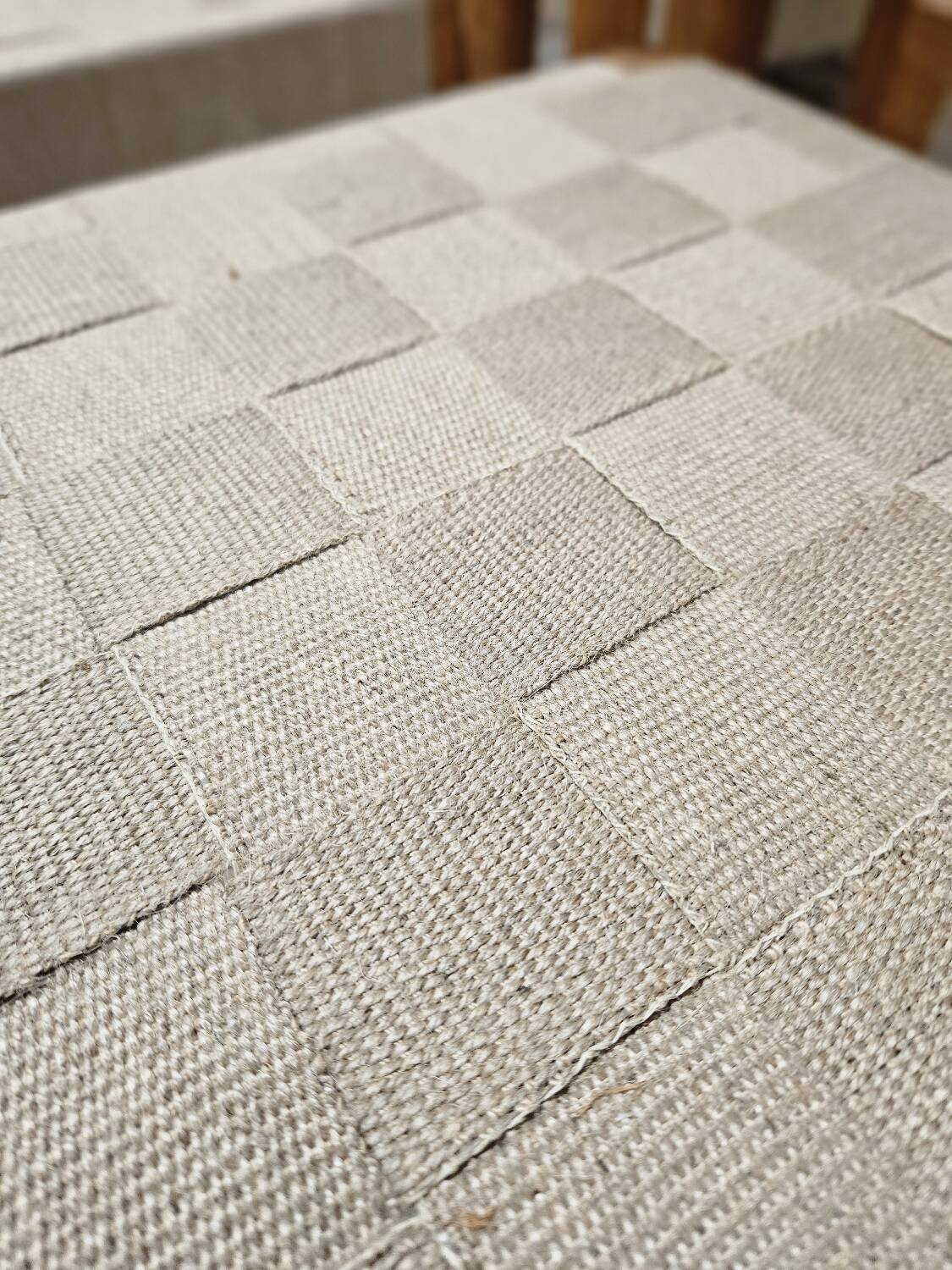 6 Scandinavian chairs 1960" braided straps