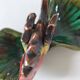 Vintage 1960s-1970s fish barbotine pocket vases