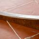 Table basse ovale marbre et palissandre