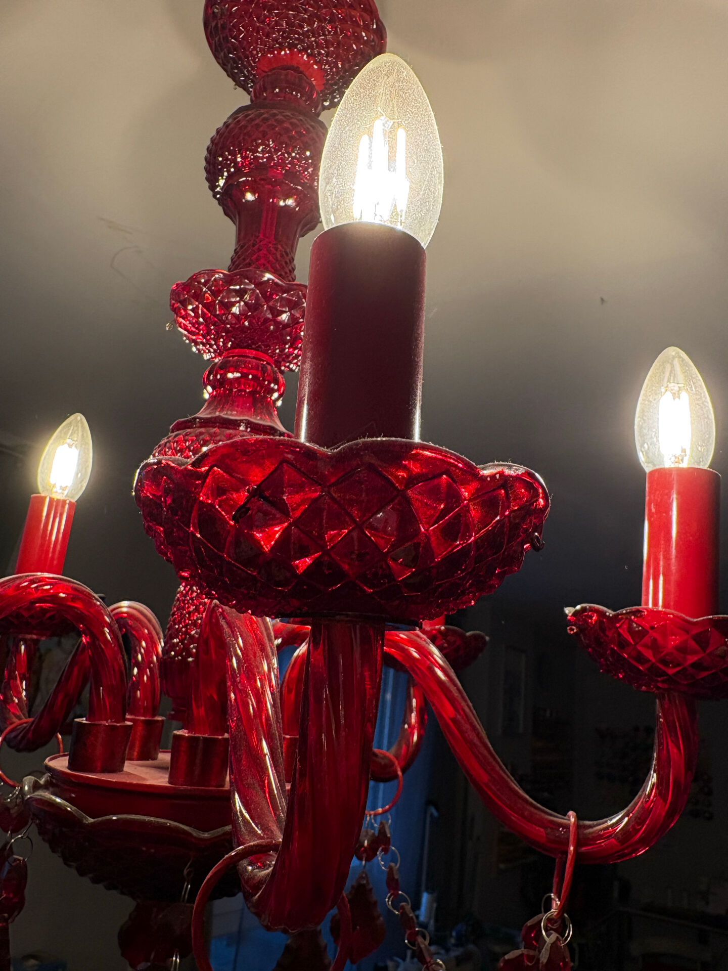 Lustre baroque inspiration Murano