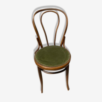 Chaise de bistrot assise velours