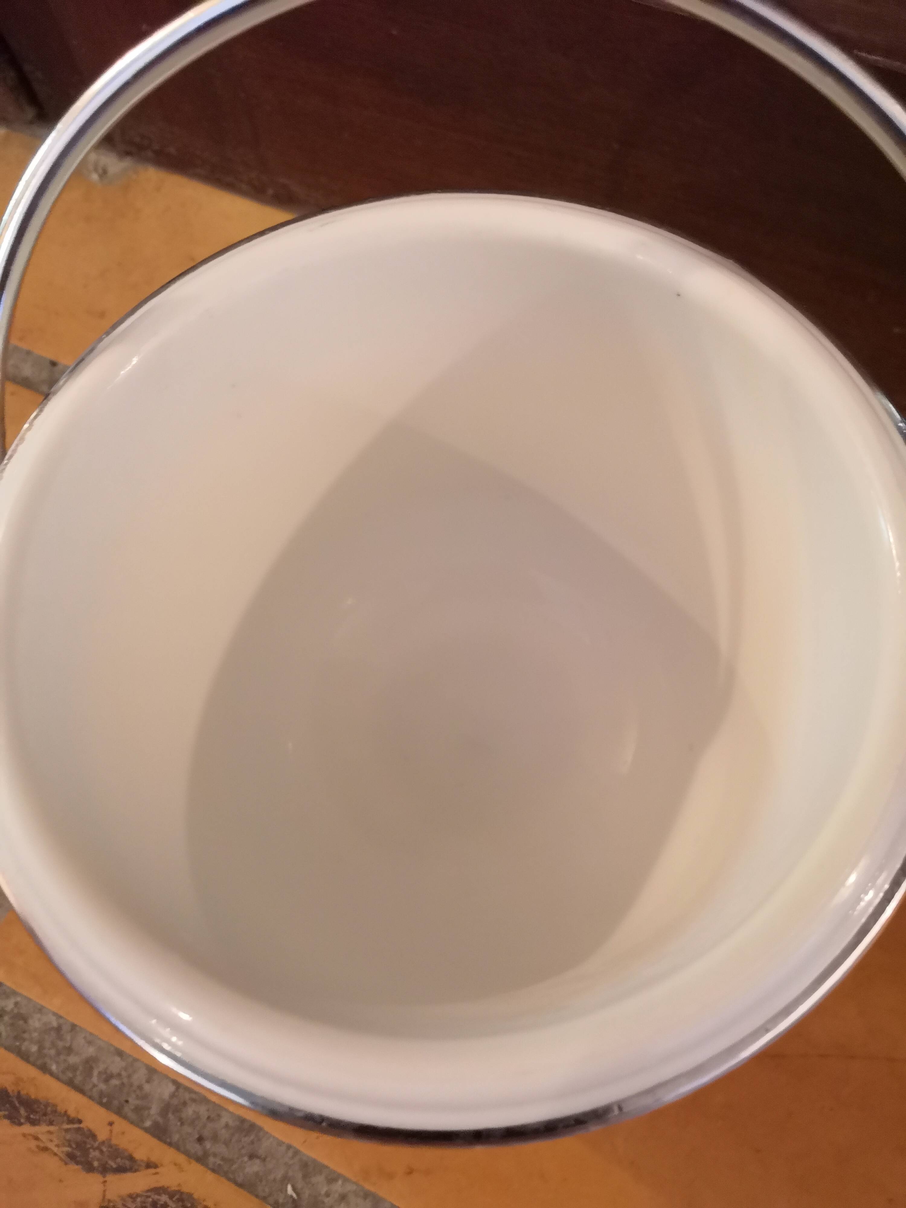 Vintage stainless steel ice bucket from the 70s