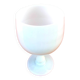 Footed cup / Opaline chalice White milk white