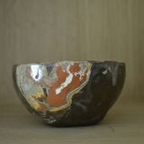 Empty handmade marbled pocket