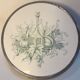 Coaster 21,8cm earthenware mounted on metal