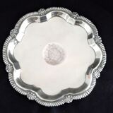 Compotier, antique standing cut in silver metal