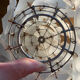 Lustre suspension en verre fleur vintage