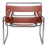 Fauteuil vintage dans le goût du Wassily B3 par Marcel Breuer