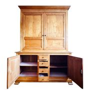 Buffet vaisselier en merisier blond