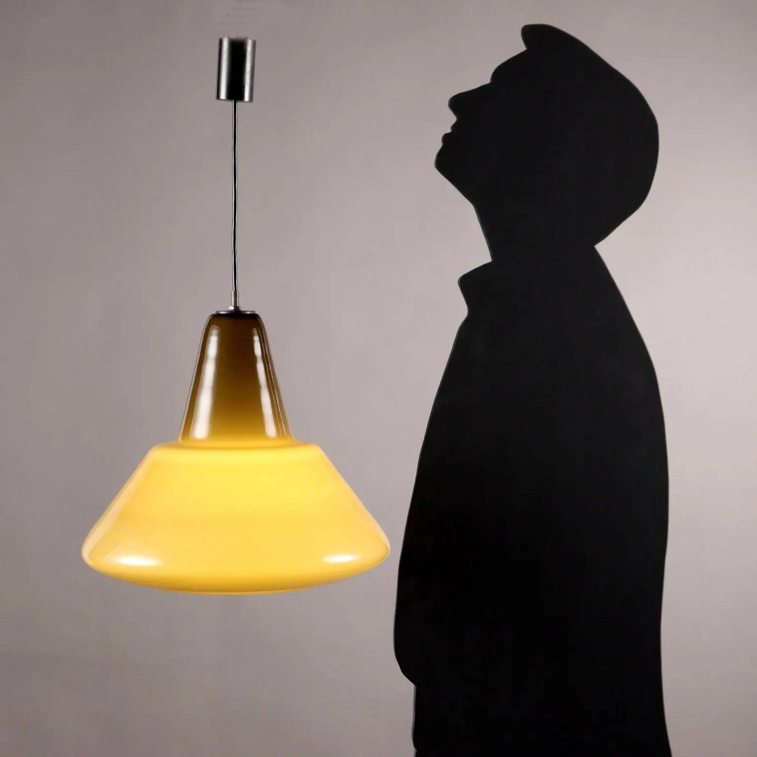 Vintage coloured glass pendant, Italy, 1960s