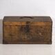 Small antique chest with a metal frame (c.1900) #3