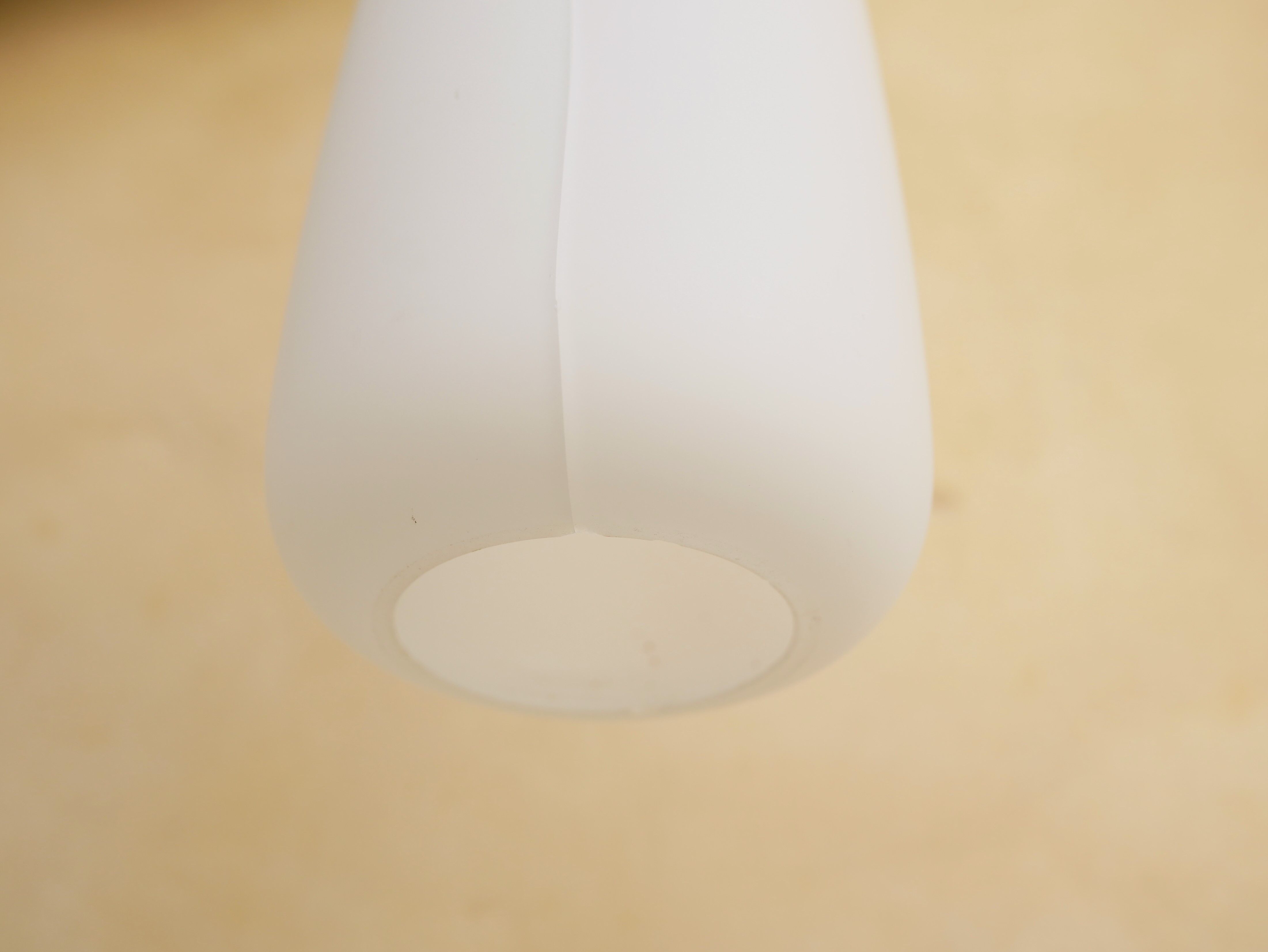 Scandinavian suspension opaline and teak by Uno and 'Sten Kristiansson' for Luxus editions