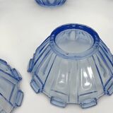 Art Deco Murano glass serving bowl set of 13. Italy 1930s
