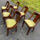 6 chaises gondole en acajou
