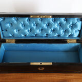 Glove box in ball marquetry