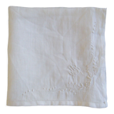 Handkerchief embroidered pouch AB