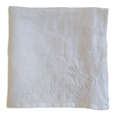 Handkerchief embroidered pouch AB