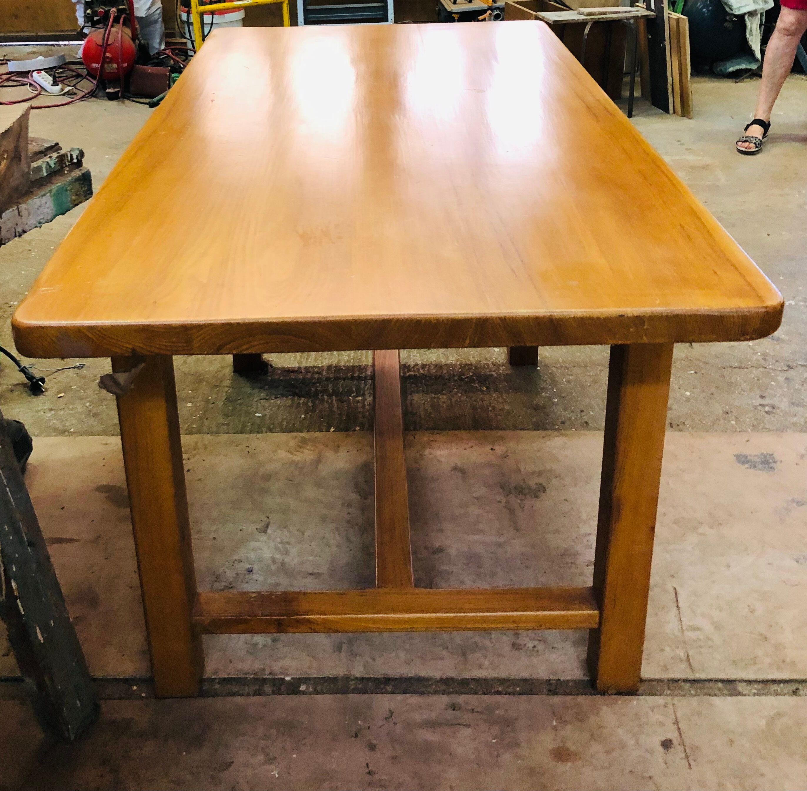 Solid wood dining table