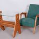 Art Deco Armchair in Beech, 1940s