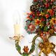 A pair of beautiful 1960s hand-painted and gilded metal wall lamps by Hans