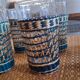 Set of vintage bohemian glasses
