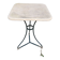 Parisian bistro pedestal table in antique marble