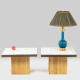 Pair of mosaic sofa ends 1970s