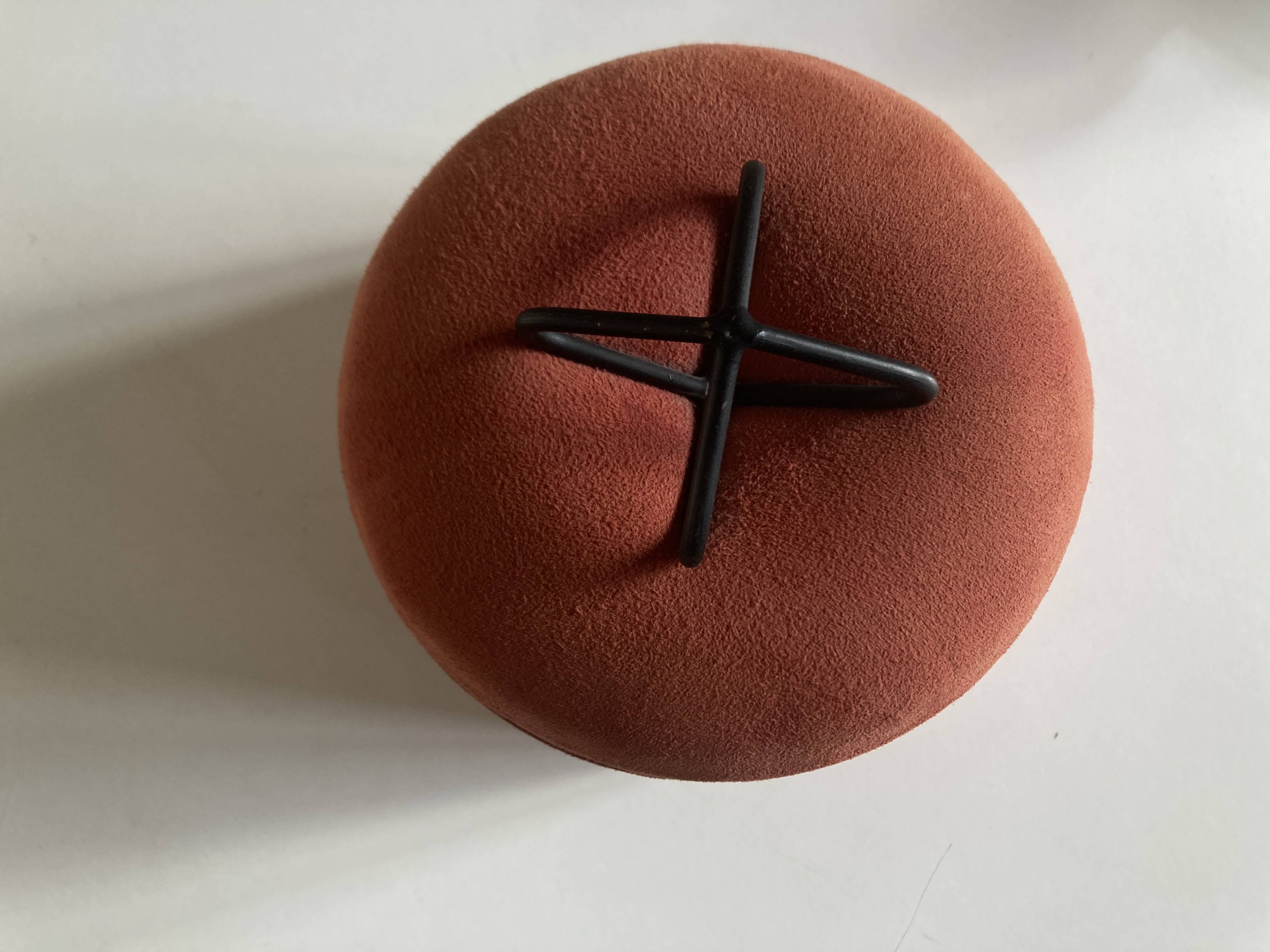 Space Age 1960 box in suede calfskin