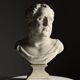 Buste de Vitellius en plâtre romain, 20e siècle.