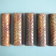 terracotta knife rests vintage table art set holders