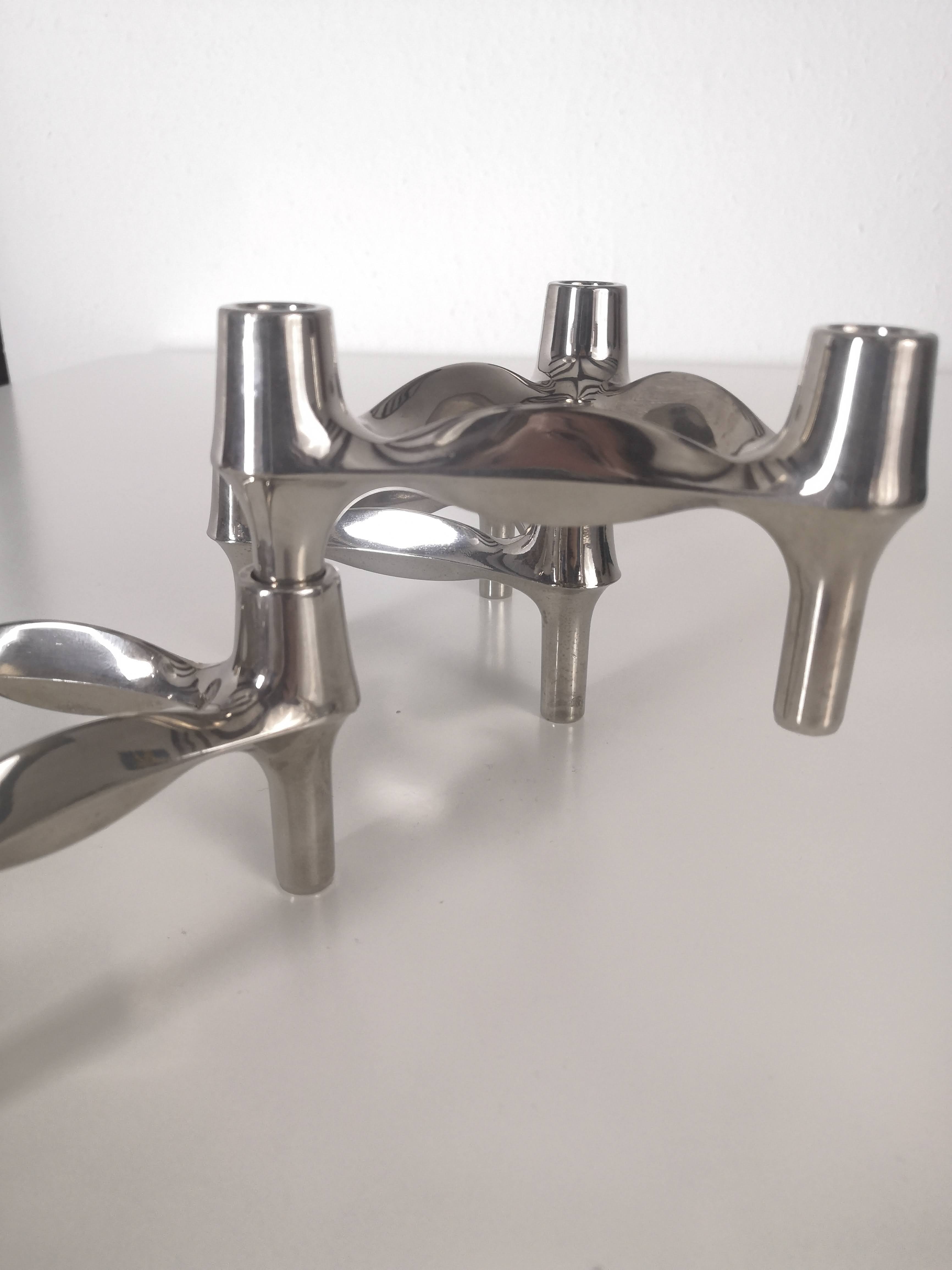 Set of 3 Nagel BMF candle holders