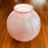 Art deco pink ball vase